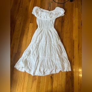 Vintage Boho off the shoulder maxi dress XL/XXL